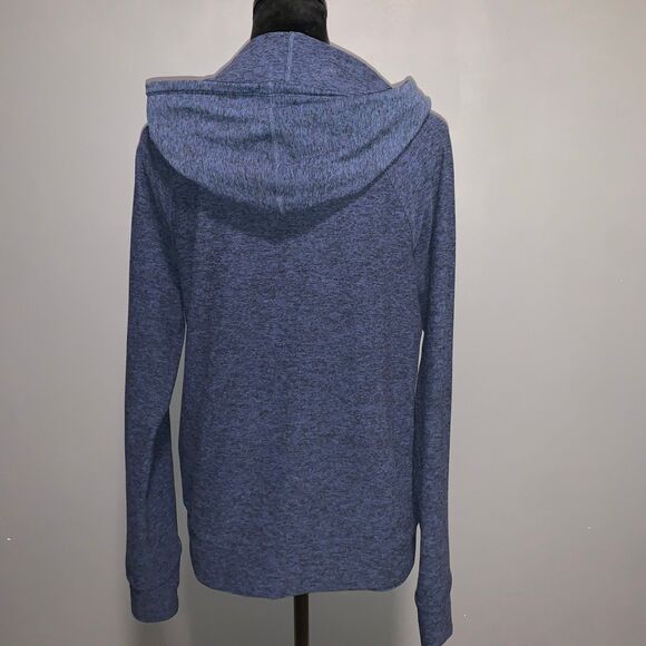 Outdoor Voices Women’s Hooded Pullover Top Large Blue Grey - Picture 6 of 9